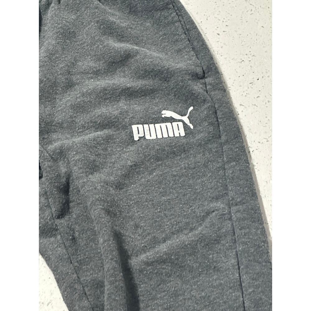 Boys Puma Joggers Charcoal Gray Size Medium - Picture 2 of 3